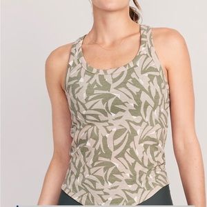 UltraLite Rib-knit Racerback Tank inJungle Green.